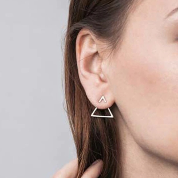 Jewelry - Minimalist triangle geometric earrings